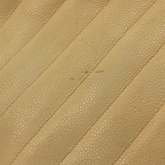 Authentic CHANEL CC CC Mark V-Stitch Chevron Shoulder bag Tote Bag Caviar Leathe - Picture 16 of 16